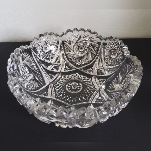 Vintage Crystal  Serving Bowl Imperial Glass Co. - Picture 2 of 6